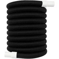 relaxdays Poolschlauch schwarz 32mm, 10 m