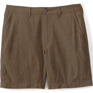 Soft Ease Classic Fit Leinenmix-Shorts für Herren, 18 cm, Herren, size: regular, Blau, Leinen/Baumwoll-Mischung, by Lands' End