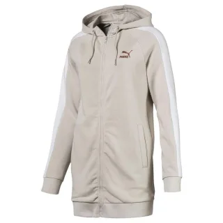 Puma Kiss Artica T7 Langarm Zip up Frauen Beige Kapuzen -Trackjacke 577425 45