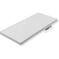 RIBECO, Topper Aaron MINI, Topper 90x200 cm,140x200, 180x200 cm & mehr, 5 cm hoch, Gelschaum, Matratze, Boxspringbett geeignet, ergonomisch, Made in EU, RG 40