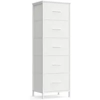 SONGMICS Kommode Schrank mit 3/4/5 Schubladen, Aufbewahrungsschrank, Stahl, MDF, Vliesstoff, für Schlafzimmer