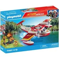 Playmobil® Feuerwehrflugzeug mit Löschfunktion (71463), Action Heroes Konstruktions-Spielset, (34 St), Made in Europe