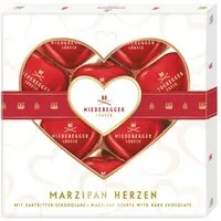 Niederegger Süßigkeit Niederegger Marzipan Herzen Zartbitter-Schokolade, 125 g