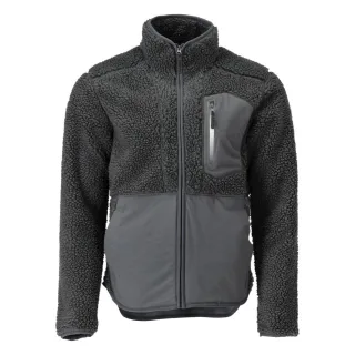 MASCOT Herren Faserpelz Jacke mit Reißverschluss CUSTOMIZED Anthrazitgrau L - 22303-682-89-L