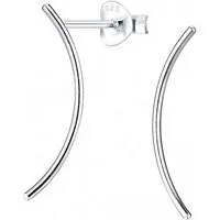 ALEXANDER YORK Paar Ohrstecker STAB gebogen, 2-tlg., 925 Sterling Silber