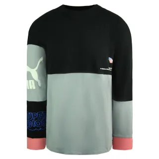Puma x Kidsuper Studios Langarm Crew Black Mens Football Club Top 598464 01