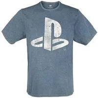 Playstation Print-Shirt PLAYSTATION T-Shirt Vintage blue Logo PS4 PS5 Gr. S M L XL XXL