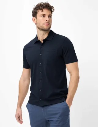 Brax Herren Polo Style PIROZ navy, dunkelblau, Gr. 5XL