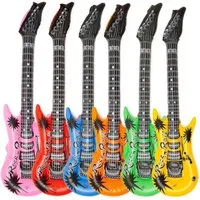 Goods+Gadgets Aufblasbares Partyzubehör Luftgitarre Rockstar, Air-Guitar Luft-Gitarren