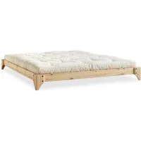 Karup Design Futonbett Elan Bettgestell, massiv Kiefernholz, minimalistisches Scandi Design, Inklusive Lattenrost, in verschiedenen Breiten erhältlich