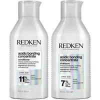 Redken Haarpflege-Set Redken Acidic Bonding Concentrate Conditioner Shampoo Duo 2x300 ml, 2-tlg., Shampoo - Conditioner, reichhaltig