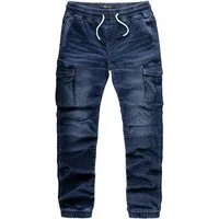 REPUBLIX Cargohose CILIAN Herren Sweathose in Stretch Denim Jeans