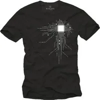 MAKAYA Print-Shirt Lustige Computer T-Shirts für Jungs Gamer CPU - Geschenkideen Männer mit Print