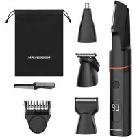 MAXGROOM Haar- und Bartschneider MaxGroom LK-881 Multifunktionstrimmer Set Schwarz