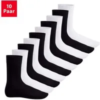 Footstar Basicsocken EVERYDAY! 10 PAAR Damen Herren Socken mit Baumwolle Basic Socken