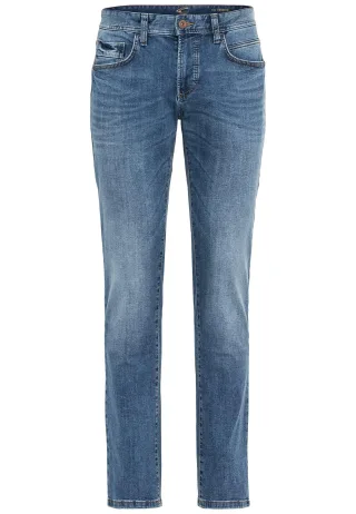 camel active - Regular Fit 5-Pocket Jeans aus Baumwolle ocean blue - Gr. - 36/34