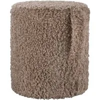 blomus Hocker -TEDDY- Sitzhocker, Kuschelhocker, Wohnzimmerhocker modern (1 Hocker), Flauschig weicher Bezug, Mit Trageschlaufe, zertifiziert