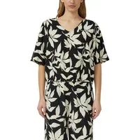 s.Oliver Shirtbluse weite Passform, V-Ausschnitt