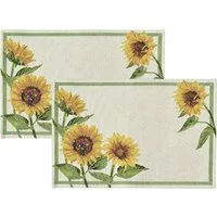 sander table + home Platzset Tischset "Solea" 2er-Pack, Gobelin Blumen