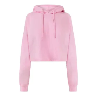 Miso - Kapuzenpullover für Damen, kurz geschnitten, meliert (Pink)