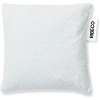 RIBECO Nackenstützkissen Luca Kissen 40x80 & 80x80 cm, 18 cm Höhe, Füllung: Taschenfedern & Schaumstoff, Bezug: Microfaser, Seitenschläfer, Bauchschläfer, Rückenschläfer, Mit über 1000 positiven Kundenbewertungen!