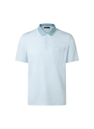 MAERZ Muenchen - Poloshirt, Knopf 1/2 Arm bright aqua