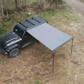 [EU Direct] NATURNEST 2.5 x 1.6m / 3 x 2m Car Side Awning, Car Sun Canopy with Poles, Quick Setup, UV Protection, Waterp