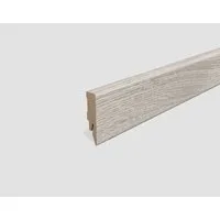 EGGER Sockelleiste Eiche grau L656, L: 240 cm, H: 5.8 cm, 1-St., 2,40m, neues kubisches Profil, passend zu Fußboden Elva Eiche grau