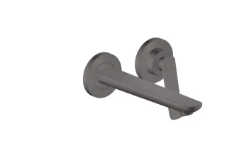 Hansgrohe 2-Loch WTA Wand Unterputz Axor Citterio C mit Auslauf 195 mm brushed black chrome , 4911 49110340