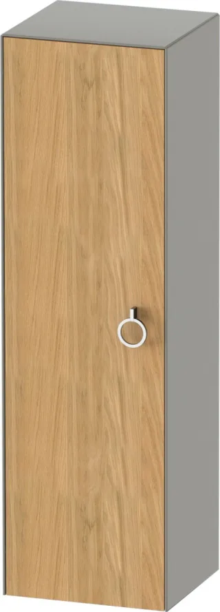 Duravit White Tulip Halbhochschrank Natur Eiche & Stein Grau Matt & Seidenmatt 400x360x1320 mm - WT1 WT1333LH592