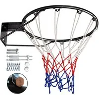 Dripex Basketballkorb 45 cm Outdoor Wandmontage mit Netz Basketballring