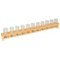 KESPER® Bierglas Ein Meter Bier, Bierglasträger, Bierglasleiste, Biermeter, Kiefer, 11 Gläser, Ein Meter Leiste