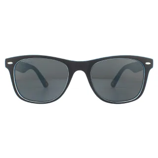 Montana Rectangle Unisex Matte Blue Light Blue Smoke Polarized Sonnenbrille