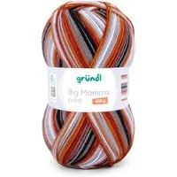 Gründl Wolle 400g Big Mamma Print Großknäuel Strickgarn Häkelwolle, 1040,00 m (Wolle zum Stricken und Häkeln, Strickwolle Handarbeitsgarn, Handstrickgarn), Wolle ohne Schurwolle