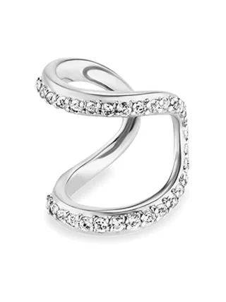 cai Ear Cuff 925 Silber rhodiniert Topas weiß