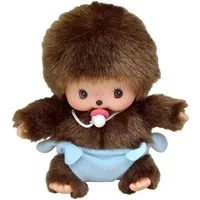Monchhichi Plüschfigur Bebichhichi Junge 13 cm Monchhichi Puppe Baby mit blauer Windel