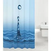 Sanilo Duschvorhang Tropfen 180 x 200 cm, 100% wasserdicht, Anti-Schimmel-Effekt, hochwertige Qualität