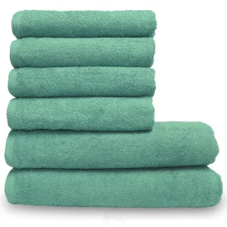 Lanudo? Handtuch Set Pure Line 2x Duschtuch + 4x Handtuch Mint