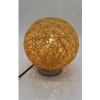 Luna24 simply great ideas... Tischleuchte Tisch Kugelleuchte "Natur" Tischlampe, Dekolampe, Innenbeleuchtung, ohne Leuchtmittel