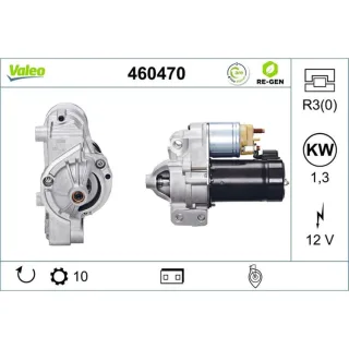Valeo Starter 1,3 kW Citroen Fiat Lancia Peugeot Renault