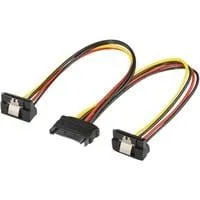 15-Pin-SATA Y-Stromkabel 20cm, Y-Kabel