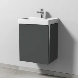 Sanipa 3way Waschtischunterbau zu Villeroy & Boch Avento Waschtisch mit 1 Tür, Anthrazit-Matt BR61822