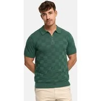 Indicode Poloshirt Herren INFras Polo Shirt Herrenshirt Strick-Polo aus Baumwolle mit Reißverschluss
