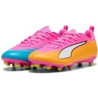 PUMA ULTRA 6 PLAY FG/AG JR Fußballschuh für Rasen- und Kunstrasenplätze, atmungsaktiv, mit Schnürung