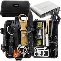 Sport-Knight® Taschenmesser Survival Kit 32 in 1 – Outdoor Set mit Messer & Notfallausrüstung