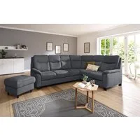 Home affaire Ecksofa Boccaccio L-Form, mit Federkern, incl. Kopfteilverstellung, wahlweise Bettfunktion
