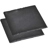 KESPER® Glasuntersetzer Untersetzer aus Schiefer 13 x 13 cm, 2er Pack, 1-tlg.