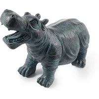 esotec Wasserspeier Figur Flusspferd Hippo mit Schlauch 1m, 30x12,5x20cm, Polyresin 100738 (Komplettset)