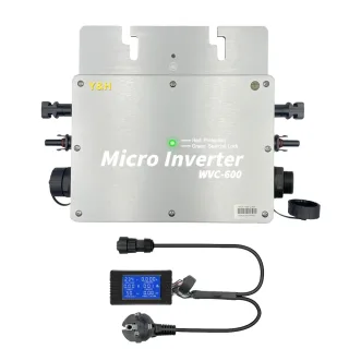 [EU Direct] Y&H 600W/ 800W Solar Grid Tie Inverter with LCD MPPT Micro Inverter DC28-50V / DC30-42V PV Input AC180-260V
