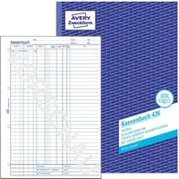 Avery Zweckform Formularblock AVERY Zweckform Kassenbuch EDV-gerecht mit Blaupapier DIN A4 100 Blatt
